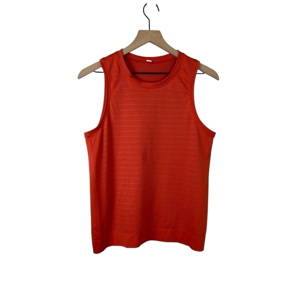 Lululemon Breeze By Muscle Tank Squad Brick Orange - Picture 1 of 4